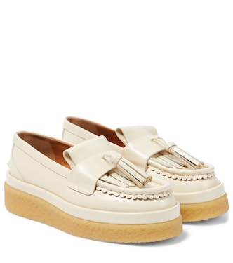 Jamie platform leather loafers | Chloé