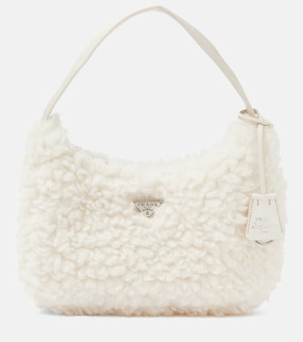 Schultertasche Re-Edition 2000 Mini aus Shearling | Prada