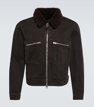Chaqueta Bedford de pana con borrego sintético | Tom Ford