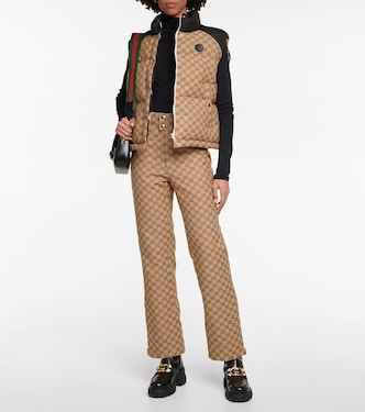 Pantalon évasé en coton GG | Gucci
