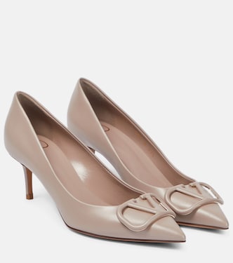VLogo leather pumps | Valentino Garavani