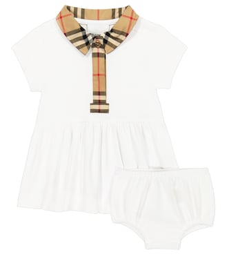 Baby cotton dress and bloomers set | Burberry Kids