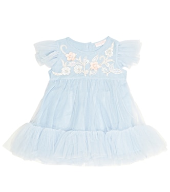 Bebé - Vestido Bébé Blue Orchid de tul | Tutu Du Monde