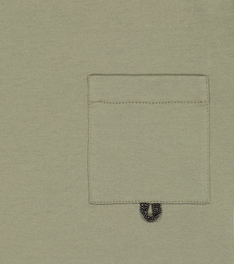 T-shirt en coton à ornements | Brunello Cucinelli Kids