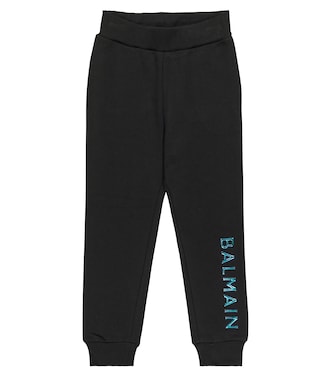 Pantalon de survêtement en coton à logo | Balmain Kids