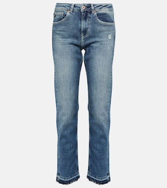 Jeans rectos Girlfriend de tiro medio | AG Jeans