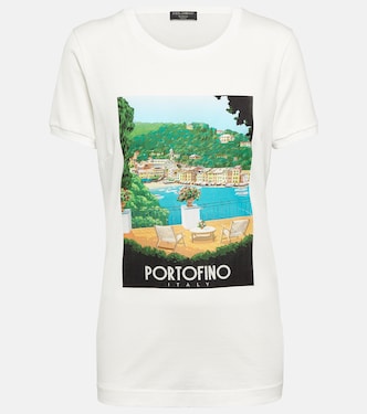 Portofino printed cotton T-shirt | Dolce&Gabbana