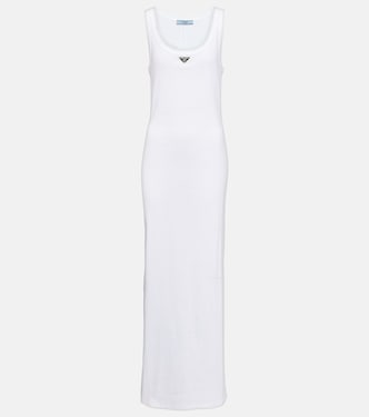 Maxikleid aus Baumwoll-Jersey | Prada