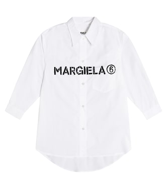 Robe chemise en coton à logo | MM6 Maison Margiela Kids