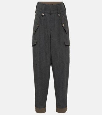 Daian high-rise wool cargo pants | Loro Piana