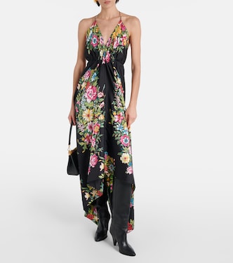 Abito midi in seta con stampa floreale | Etro
