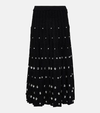 Falda midi con cristales | Simkhai