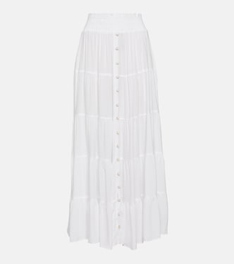 Dee tiered high-rise maxi skirt  | Melissa Odabash