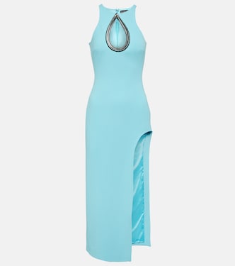 Vestido midi con aberturas adornado | David Koma