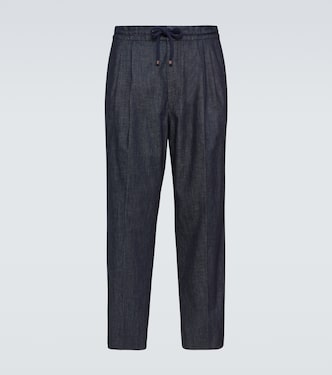 Pantalones chinos de denim | Brunello Cucinelli
