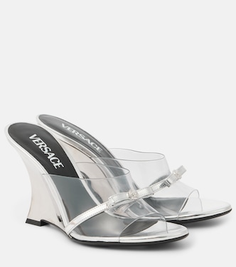 Mules 95 de PVC con Gianni Ribbon | Versace
