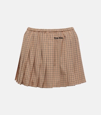Minirock aus Baumwolle | Miu Miu
