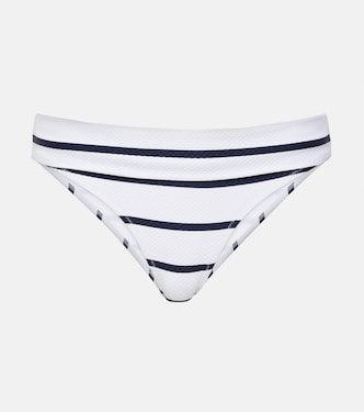 Slip bikini Fold Over a righe | Heidi Klein