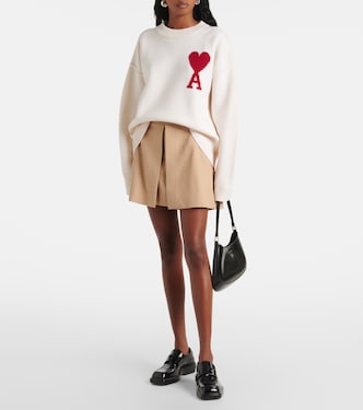Minirock aus Woll-Gabardine | Ami Paris