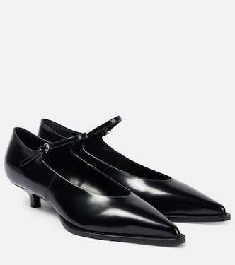 35 brushed leather pumps | Miu Miu