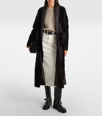 Cappotto in shearling e pelle | Yves Salomon