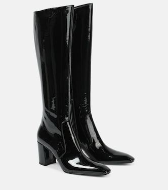 Botas altas Lauren 70 de charol | Saint Laurent