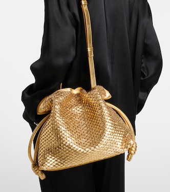 Clutch Flamenco Small in pelle metallizzata | Loewe