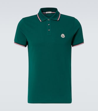 Logo cotton piqué polo shirt | Moncler