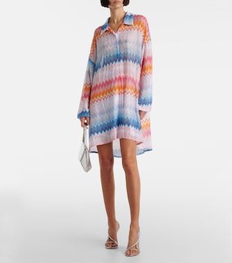 Hemdblusenkleid aus Häkelstrick | Missoni