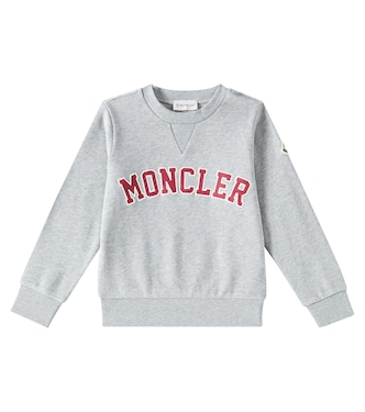 Logo cotton fleece sweatshirt | Moncler Enfant