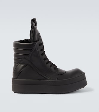 Mega Geobasket leather sneakers | Rick Owens
