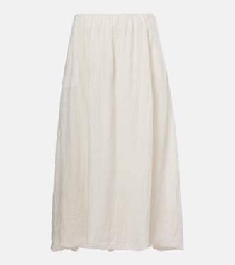 Falda midi Rachelle de lino | Velvet