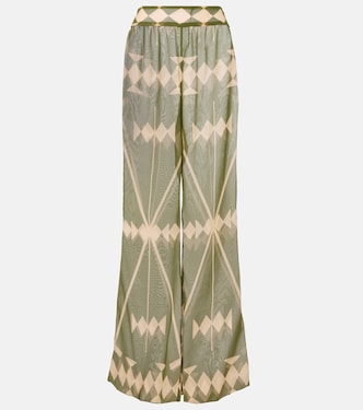 Pantalon palazzo imprimé | Johanna Ortiz