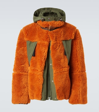 Jacke aus einem Wollgemisch und Canvas | Sacai