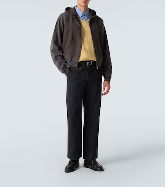 Cotton jersey hoodie | Auralee