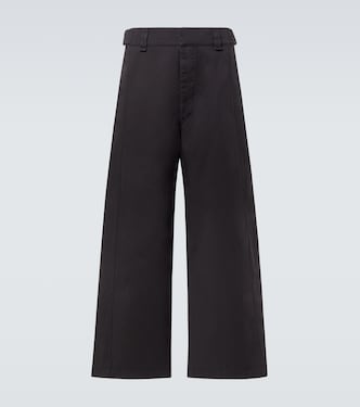 Weite High-Rise-Hose aus Baumwoll-Twill | Lemaire