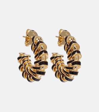 Loop gold-plated hoop earrings | Zimmermann