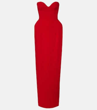 Wool-blend bustier gown | Magda Butrym