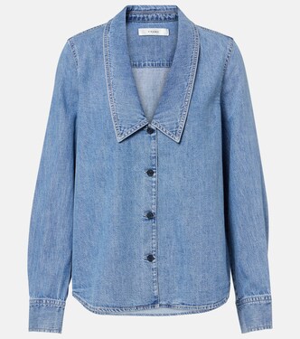 Low Collar denim shirt | Frame