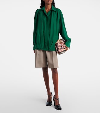 Draped silk shirt | Loewe