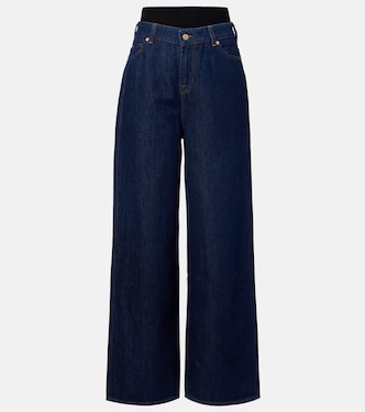 Layered wide-leg jeans | 7 For All Mankind