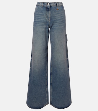 Logo wide-leg jeans | Courrèges