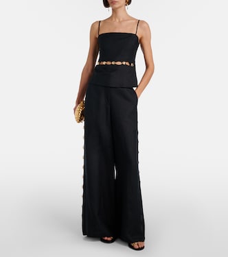 Weite Hose aus einem Leinengemisch | Simkhai