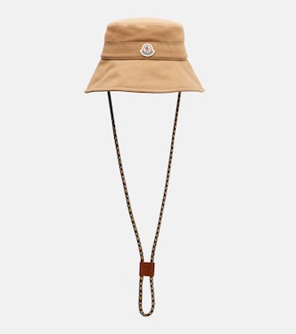 Chapeau bob en toile de coton à logo | Moncler