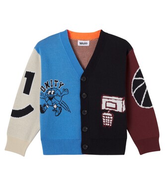 Burt colorblocked cotton cardigan | Molo