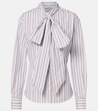 蝴蝶结细节条纹棉质衬衫 | Acne Studios