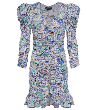 Robe Bireya imprimée en soie mélangée | Isabel Marant