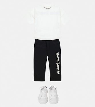 Pantaloni in cotone con logo | Palm Angels Kids