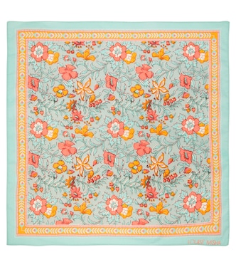Capucine floral cotton scarf | Louise Misha