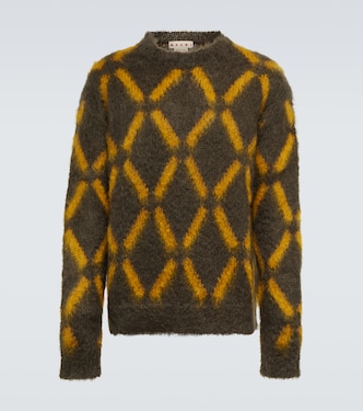 Pull intarsia en mohair mélangé | Marni